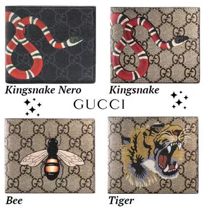 限定デザイン!!全4色!!★GUCCI★GG SUPREME ANIMAL PRINT WALLET