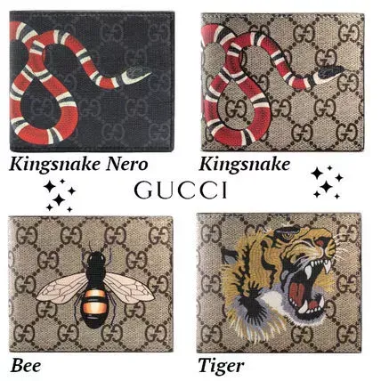 限定デザイン!!全4色!!★GUCCI★GG SUPREME ANIMAL PRINT WALLET