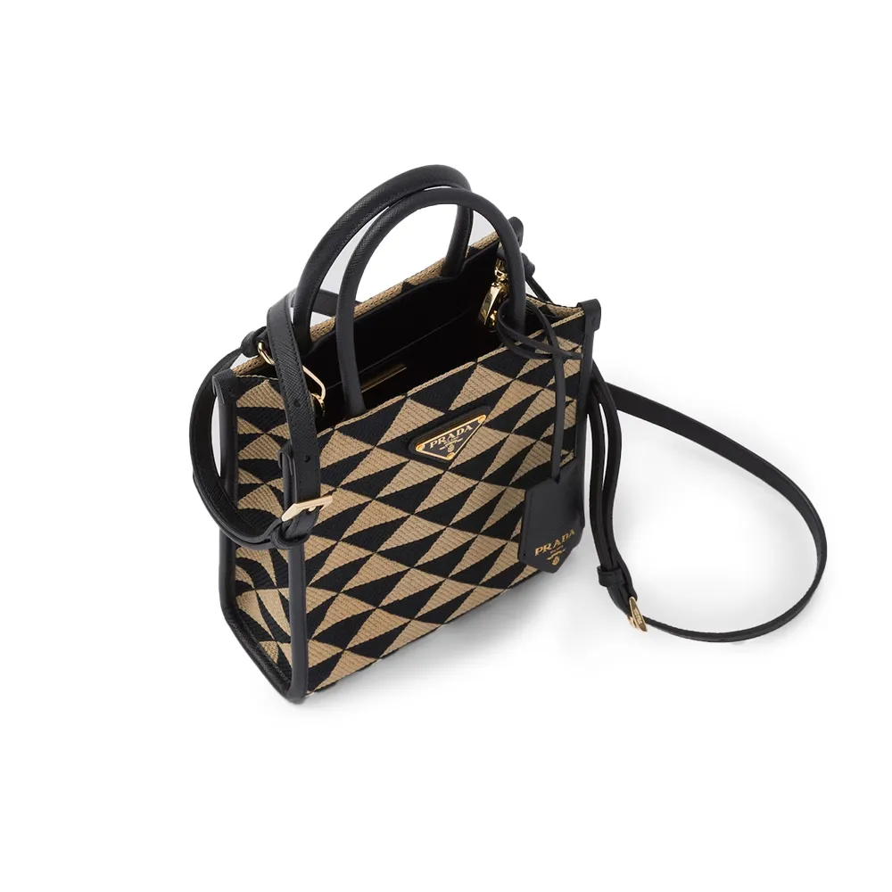 PRADA(プラダ) プラダ シンボル エンブロイダリーファブリック ミニバッグ