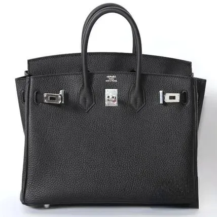 HERMES エルメス バーキン 25cm トゴ ブラック シルバー金具