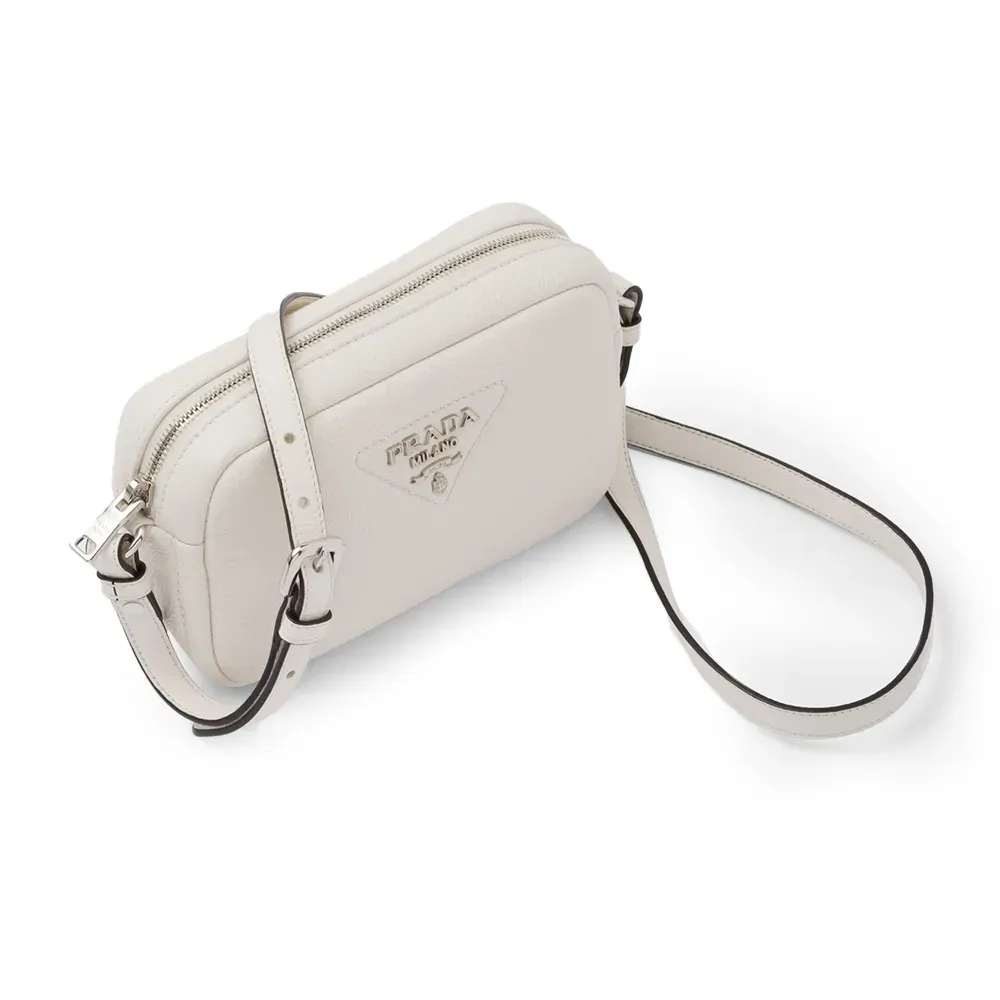 PRADA(プラダ) レザー ショルダーバッグ ホワイト