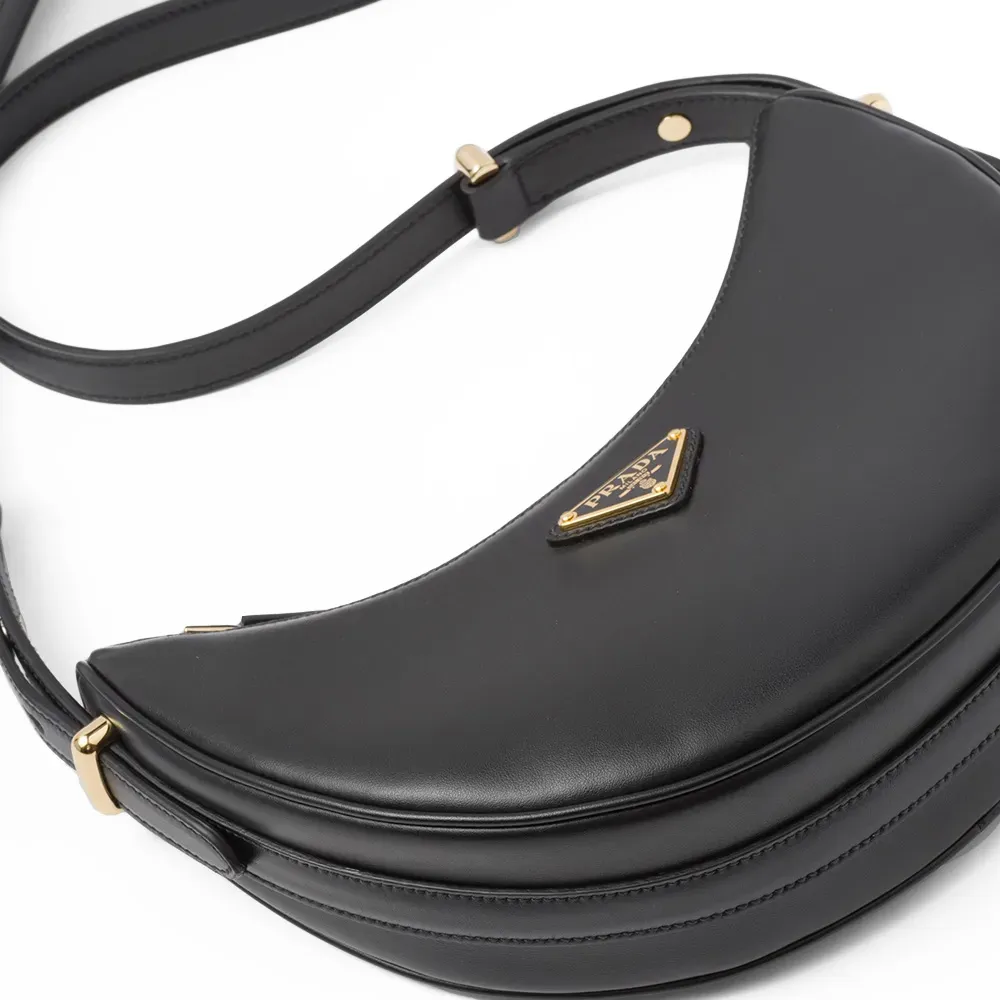 PRADA(プラダ) プラダ アーケ レザーショルダーバッグ ブラック