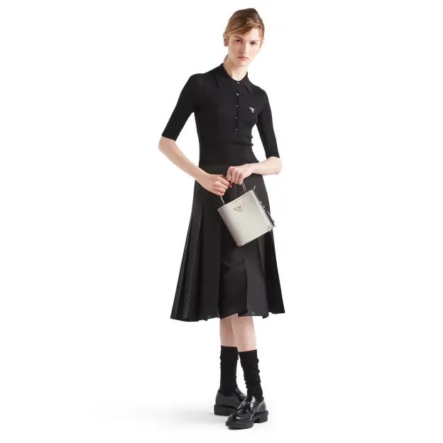 PRADA(プラダ) プラダ パニエ サフィアーノレザー スモールバッグ スフマート ホワイト