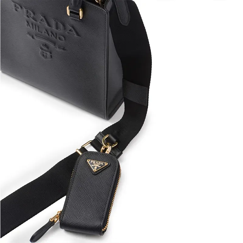 PRADA(プラダ)  サフィアーノ」（牛革）スモールハンドバッグ