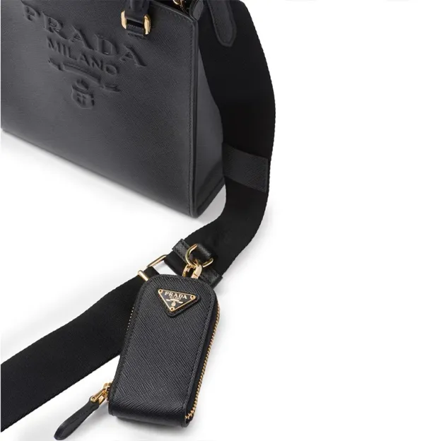 PRADA(プラダ)  サフィアーノ」（牛革）スモールハンドバッグ