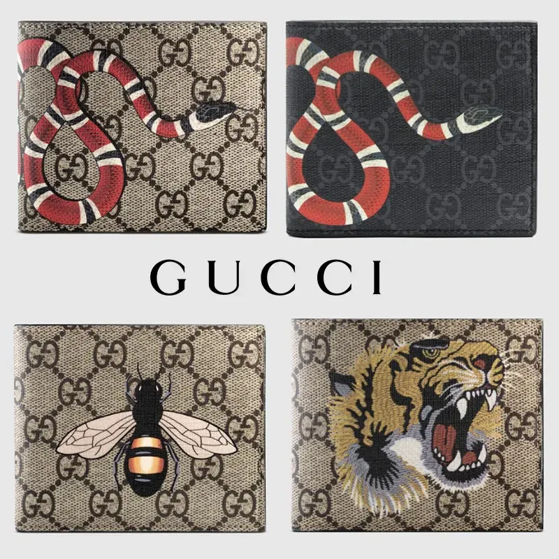 限定デザイン!!全4色!!★GUCCI★GG SUPREME ANIMAL PRINT WALLET