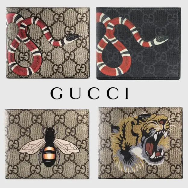 限定デザイン!!全4色!!★GUCCI★GG SUPREME ANIMAL PRINT WALLET