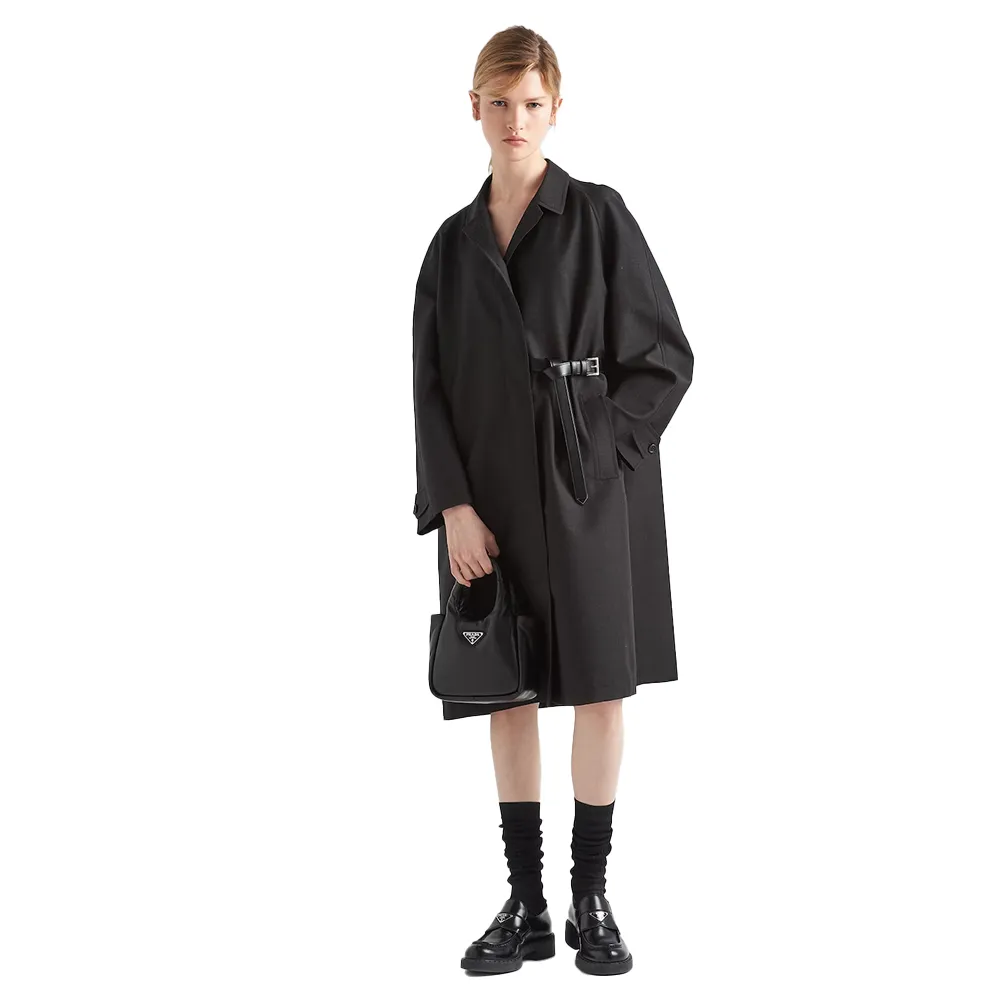 PRADA(プラダ) プラダ ソフト パデッドナッパレザー ミニハンドバッグ ブラック