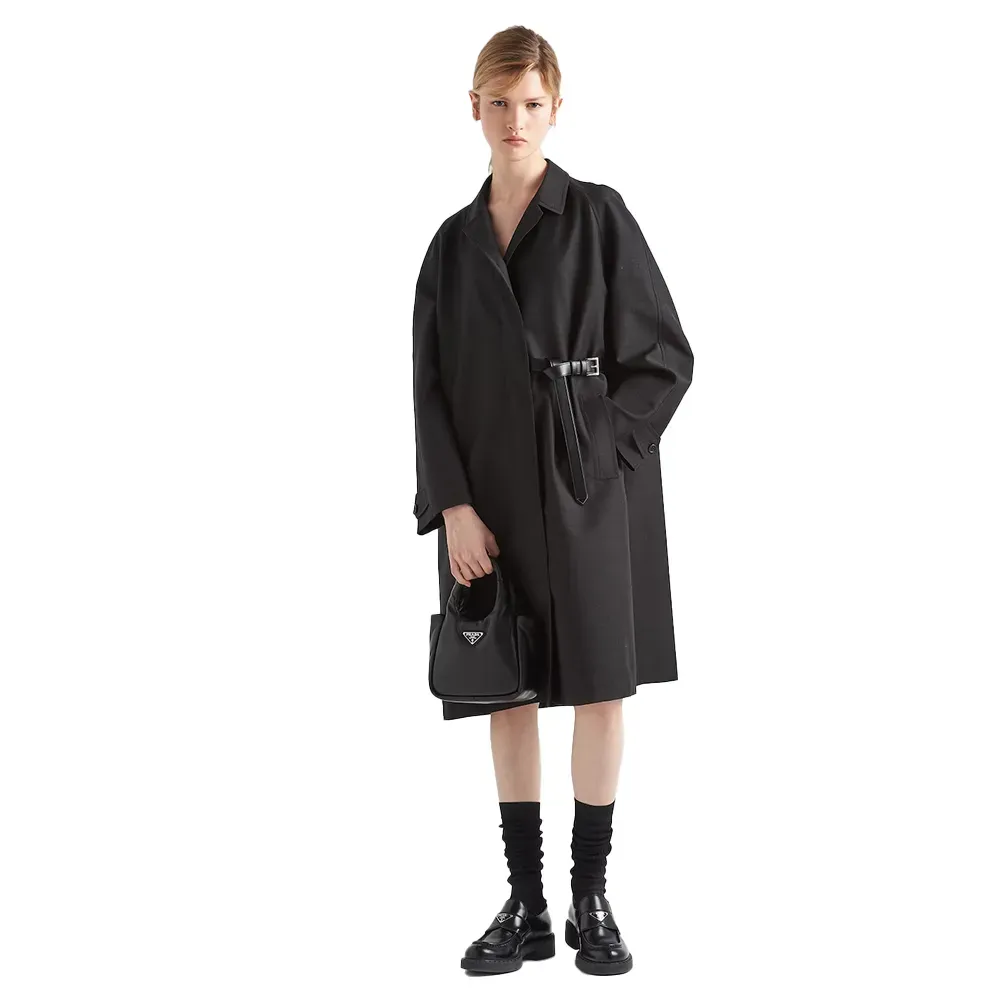 PRADA(プラダ) プラダ ソフト パデッドナッパレザー ミニハンドバッグ ブラック