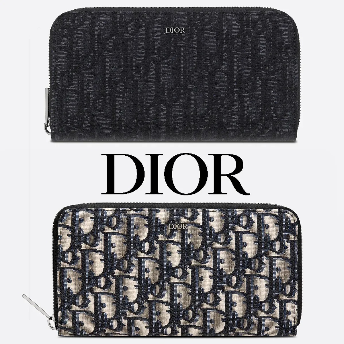 DIOR*オブリークジャガード ロングウォレット*モノグラム財布