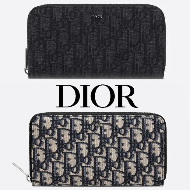 DIOR*オブリークジャガード ロングウォレット*モノグラム財布
