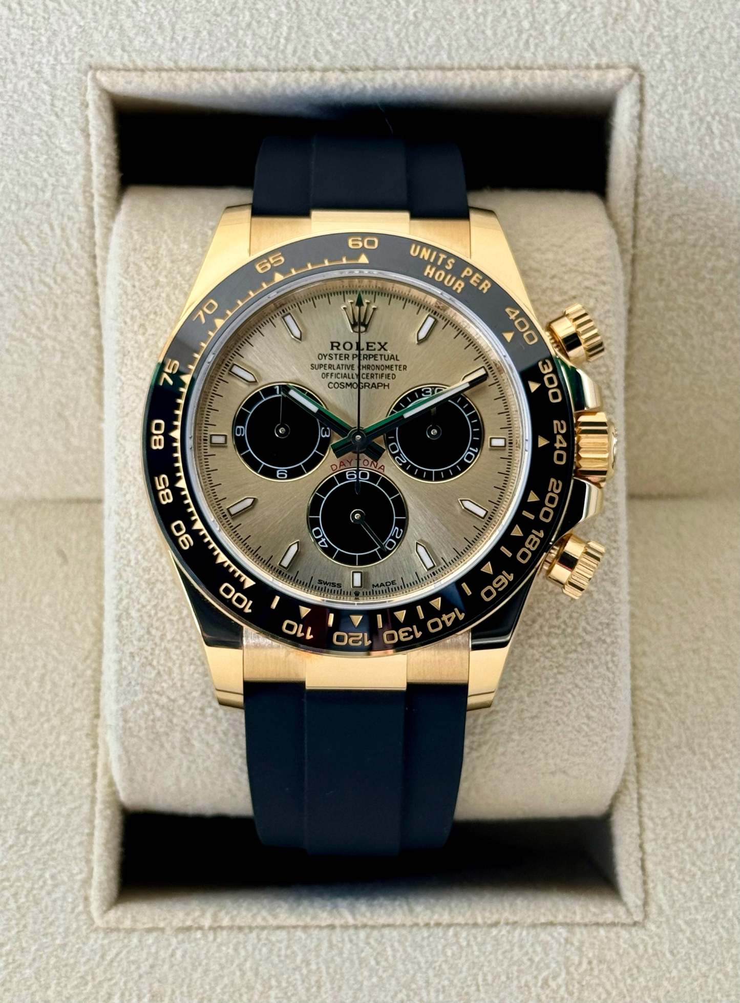 NEW 2024 ロレックス デイトナ 40mm 126518LN オイスターフレックス シャンパンダイヤル