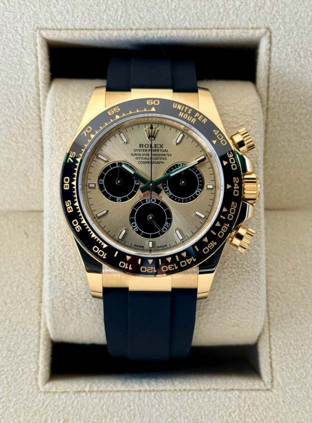 NEW 2024 ロレックス デイトナ 40mm 126518LN オイスターフレックス シャンパンダイヤル