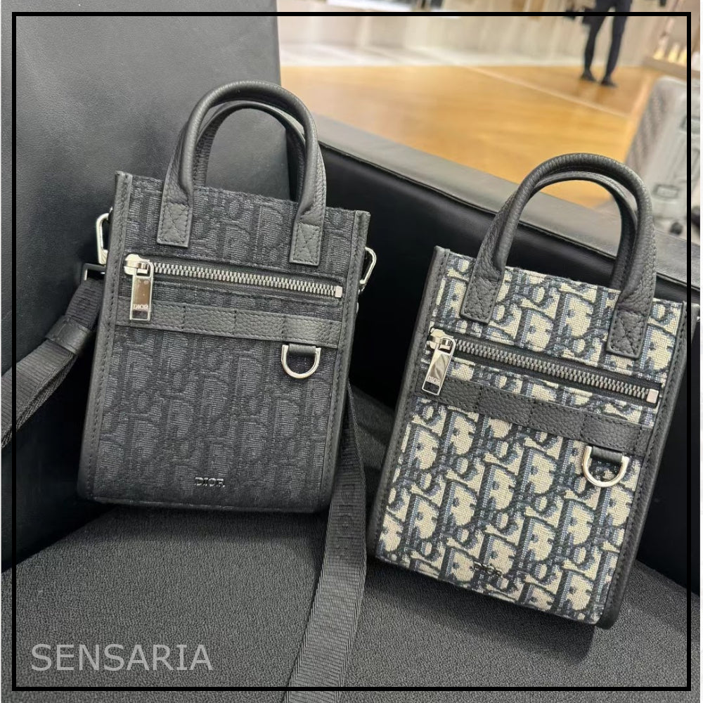 【男女OK★実用的】DIOR SAFARI ノースサウス ミニトートバッグ