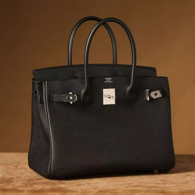 HERMES エルメス バーキン 25cm トゴ ブラック シルバー金具