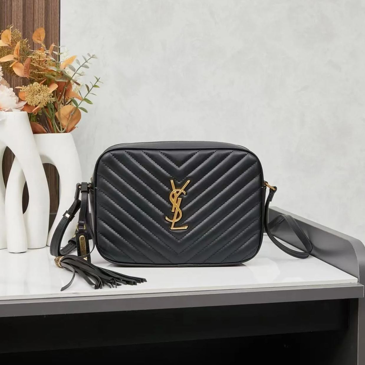 SAINT LAURENT*LOU ルー キルティング カメラバッグ