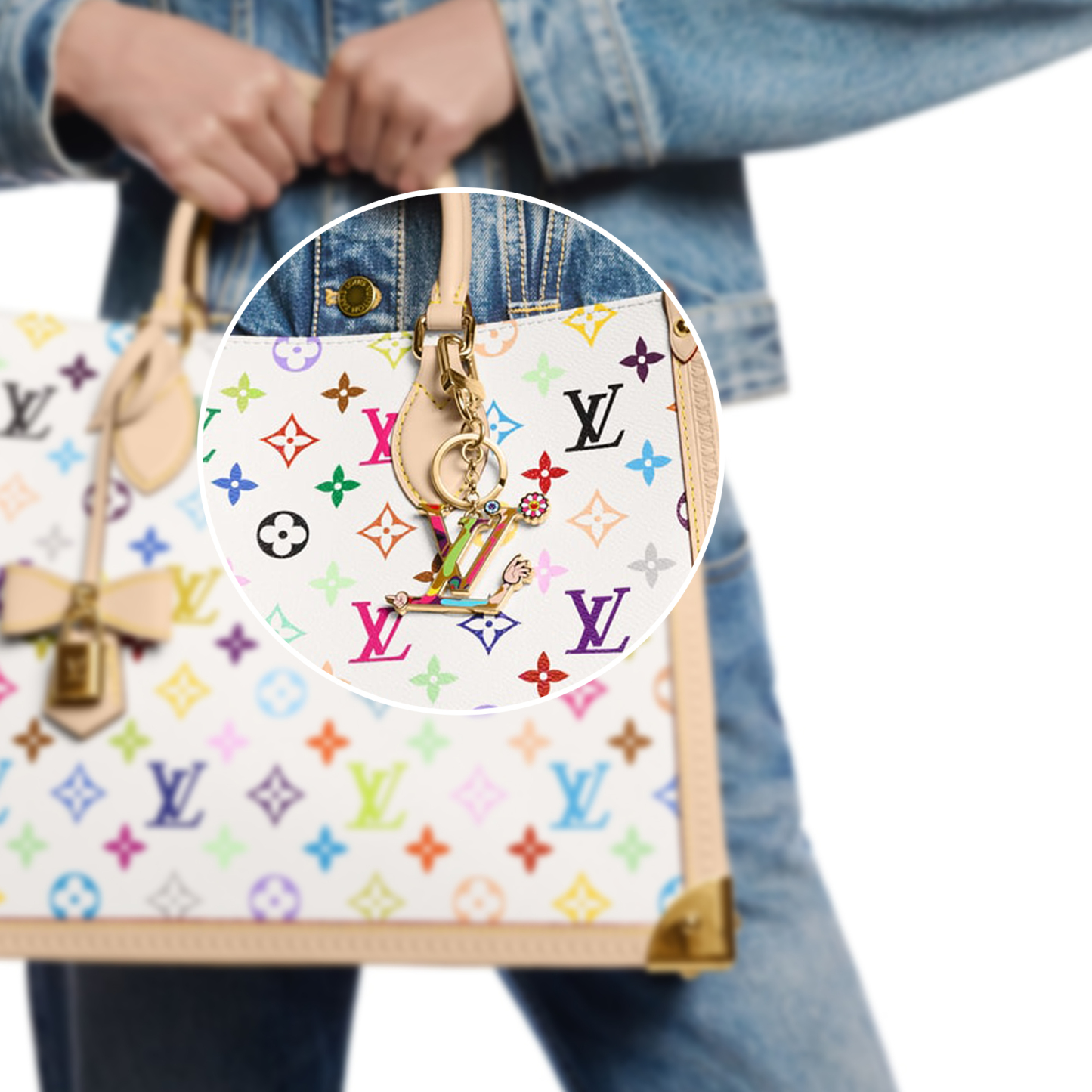 ルイ・ヴィトン(Louis Vuitton) LV × TM キーホルダー･LV アイコニック スーパーフラット