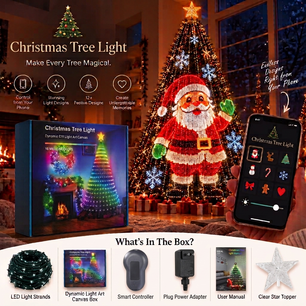 Christmas tree LED light strands