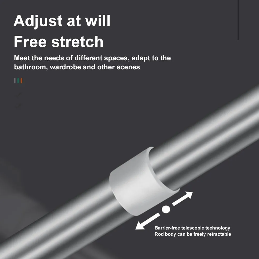 Adjustable tension rod storage combination example