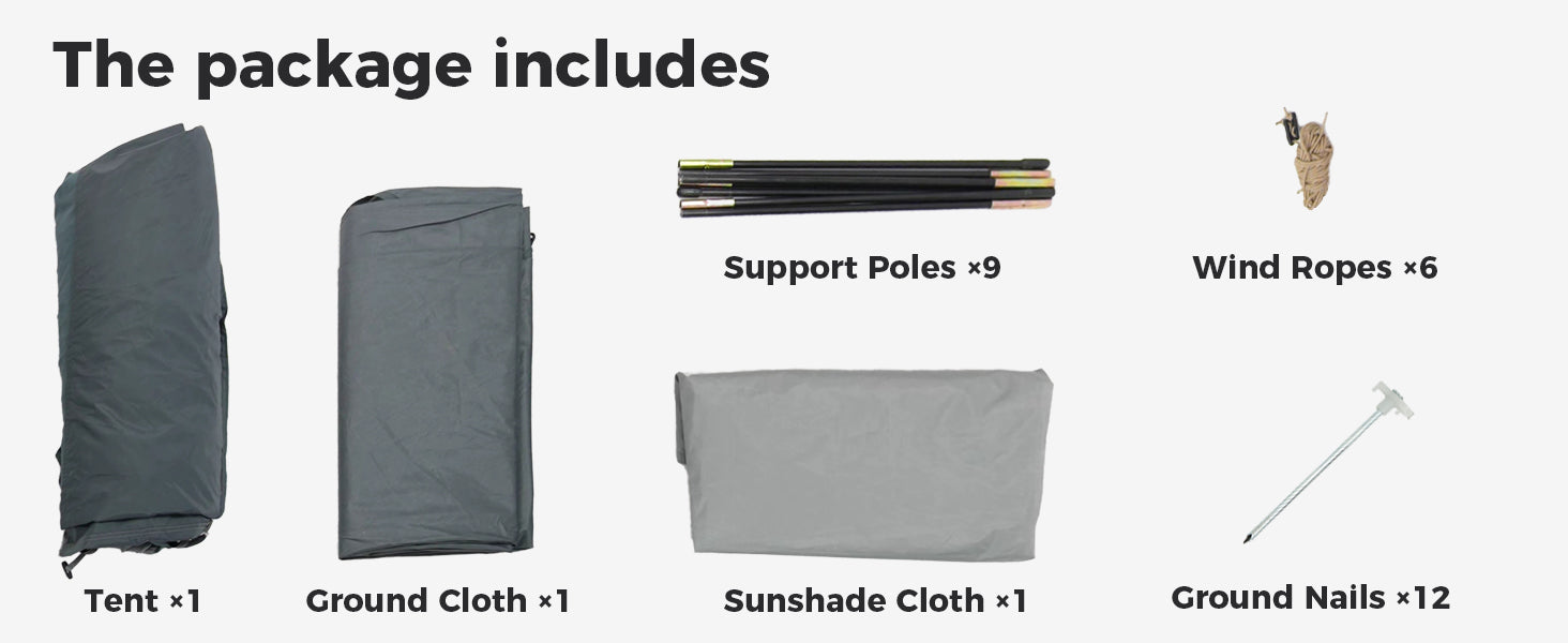 KingCamp CAIRO 6-Sided Screen Gauze Tent