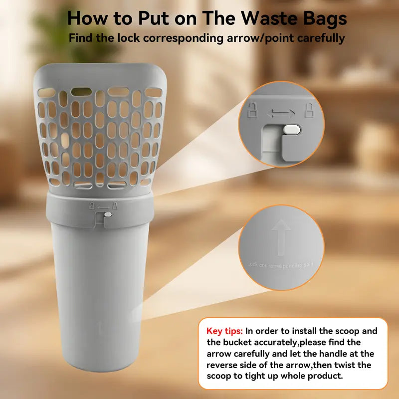 Built-in waste bag compartment mechanism