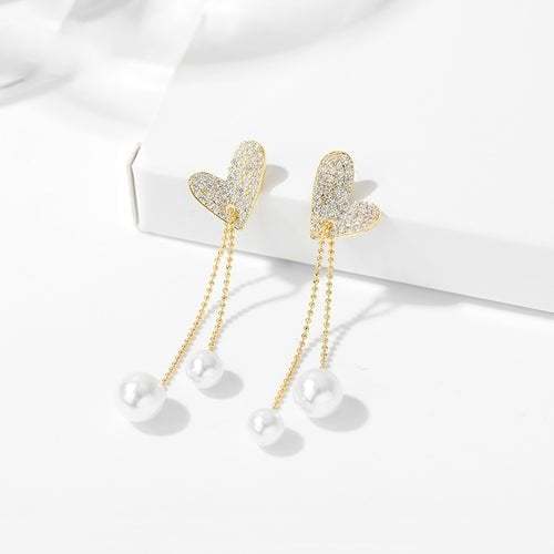 BUY 1 GET 1 FREE - Love Pearl Tassel Earrings