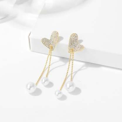 BUY 1 GET 1 FREE - Love Pearl Tassel Earrings