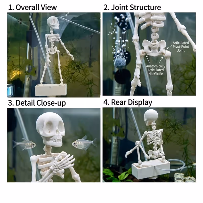 Halloween aquarium ornament for home tanks party displays and seasonal gifts