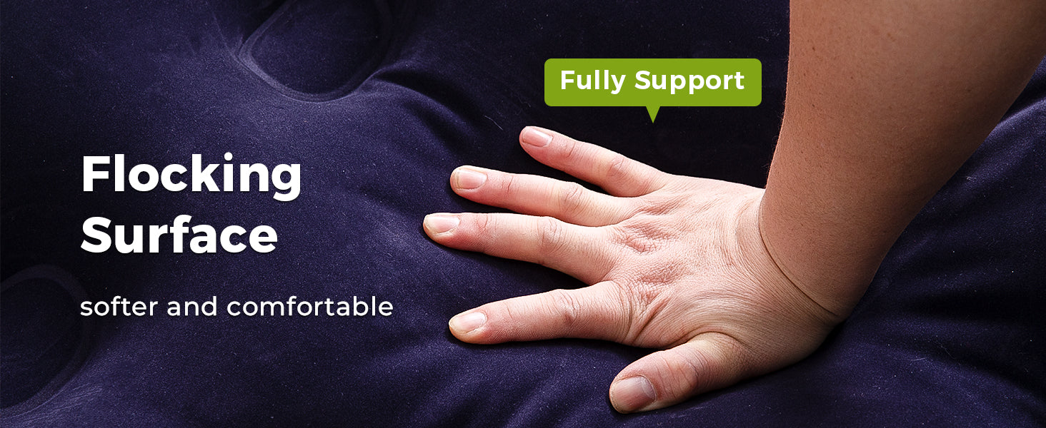 FUNDANGO Queen Air Mattress Camping Cot