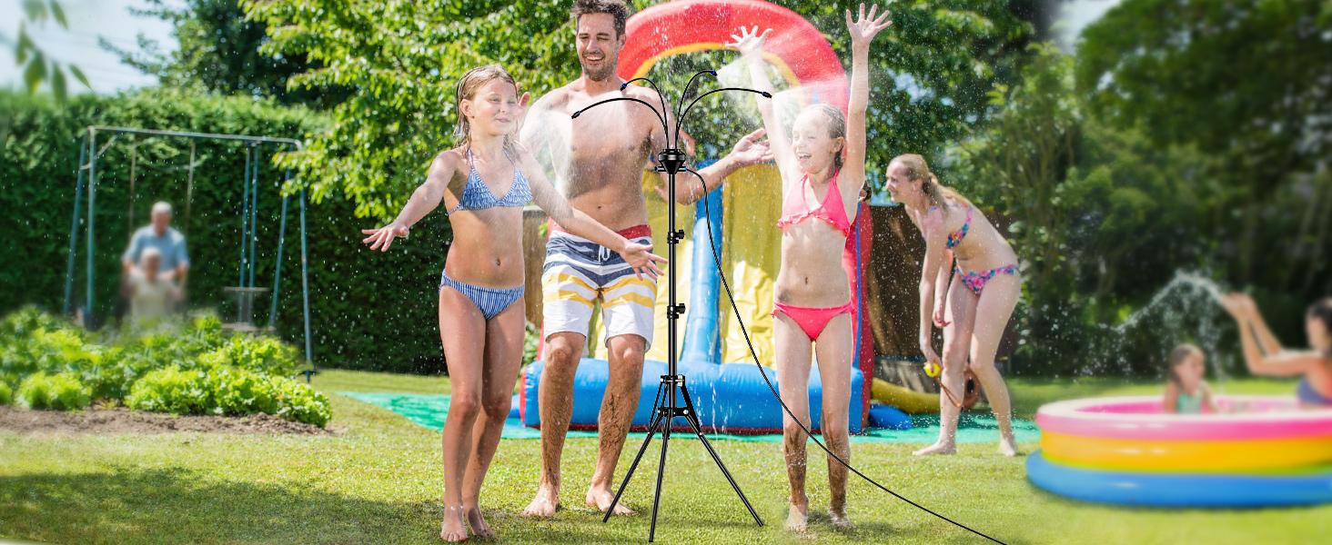 Garden and patio cooling misting system