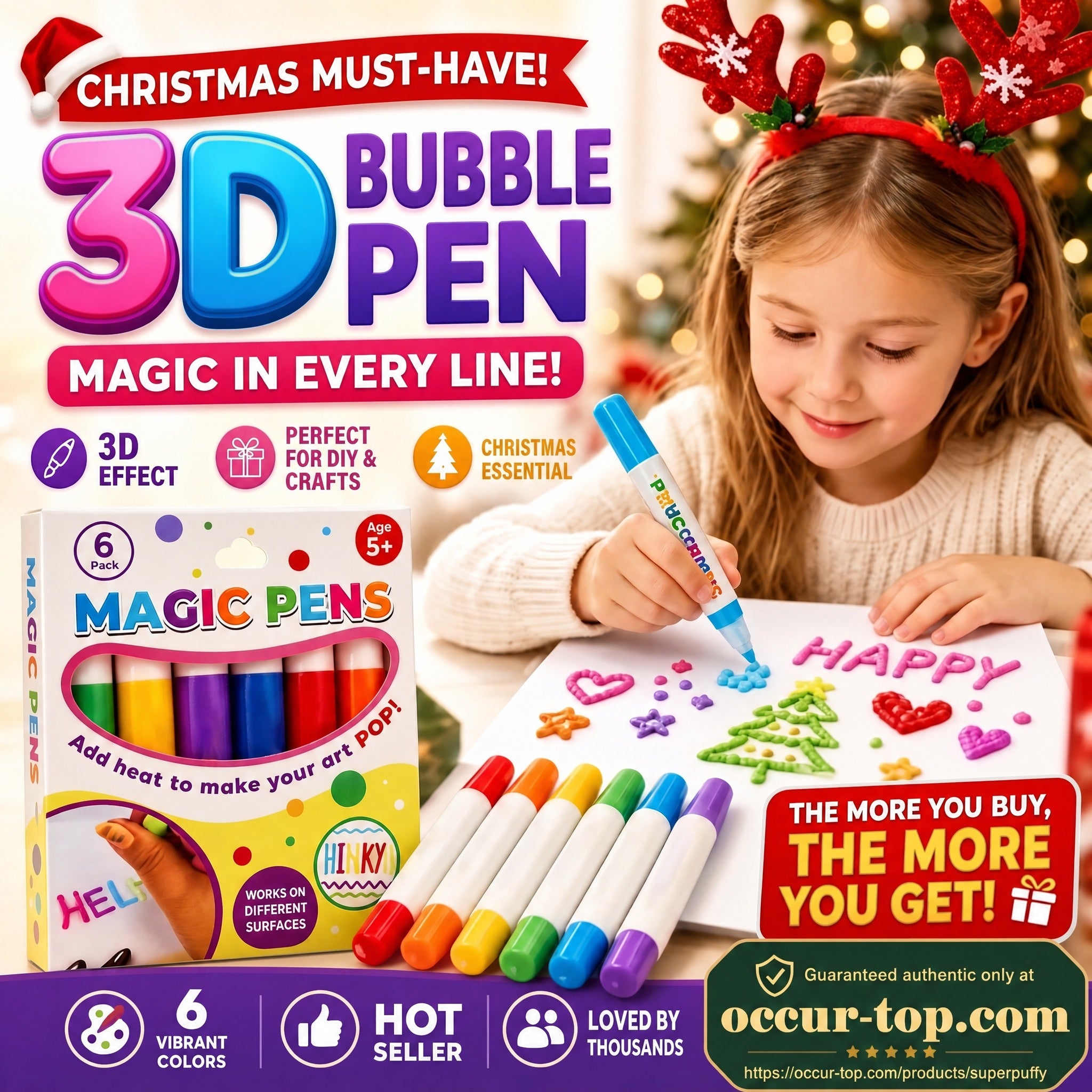 3D Puffy Drawing Effect