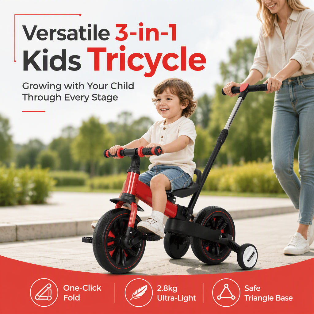3 in 1 kids tricycle balance bike
