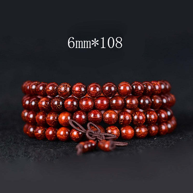 Tibetan Small Leaf Red Sandalwood Balance Bracelet 