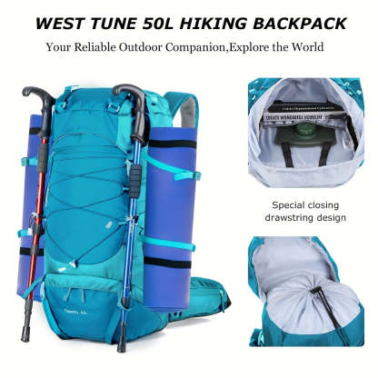 KinWild 50L Hiking Backpack