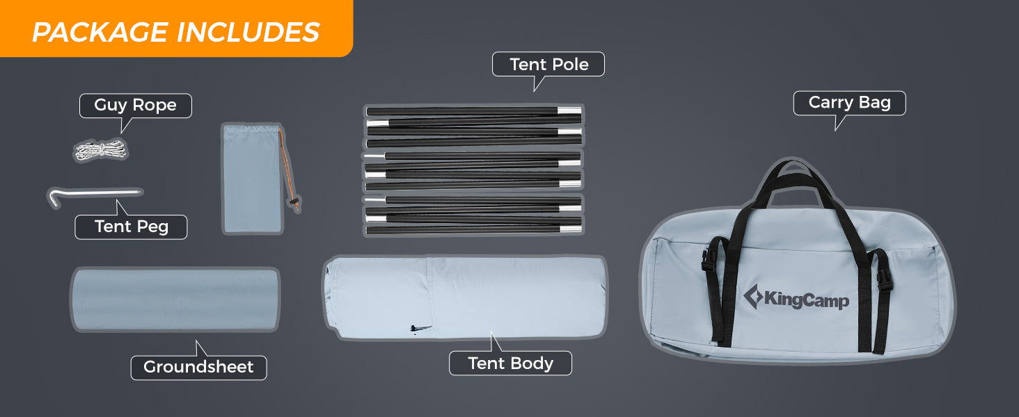 KingCamp Tipi Hot Tents with Stove Jack for 1-2 People