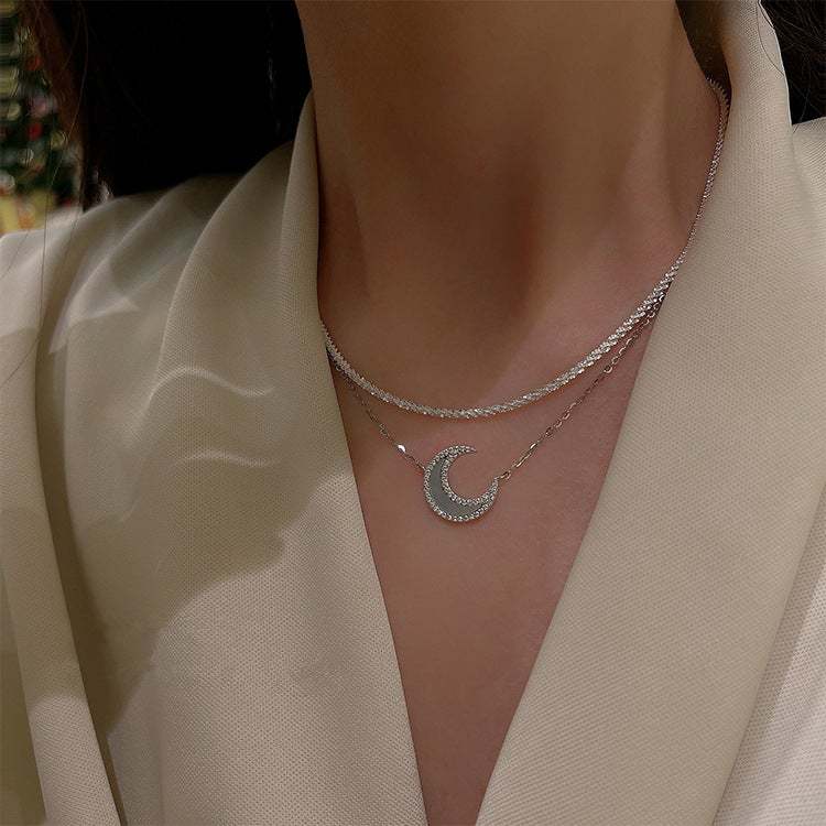 Moon Diamond Necklace