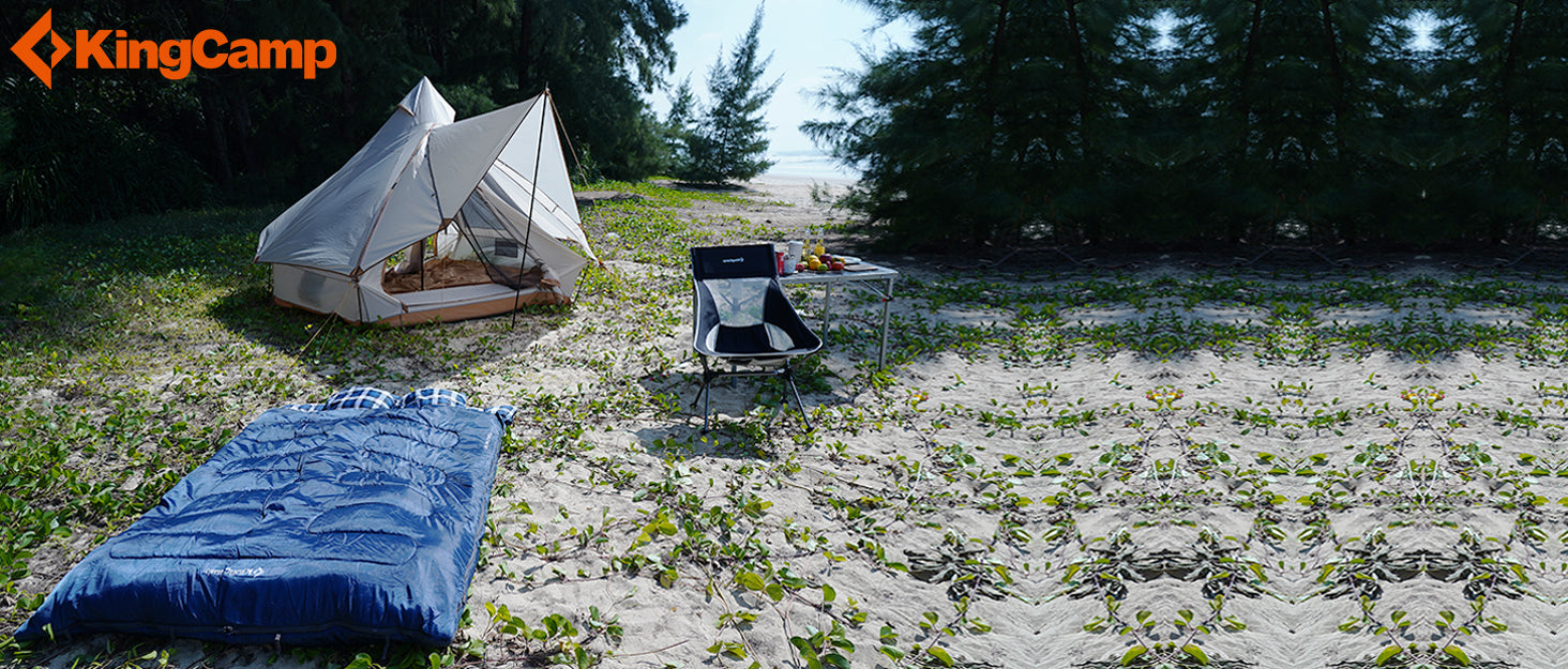 KingCamp Double Spire Tent & SNOWFLAKE Sleeping Bag Bundle
