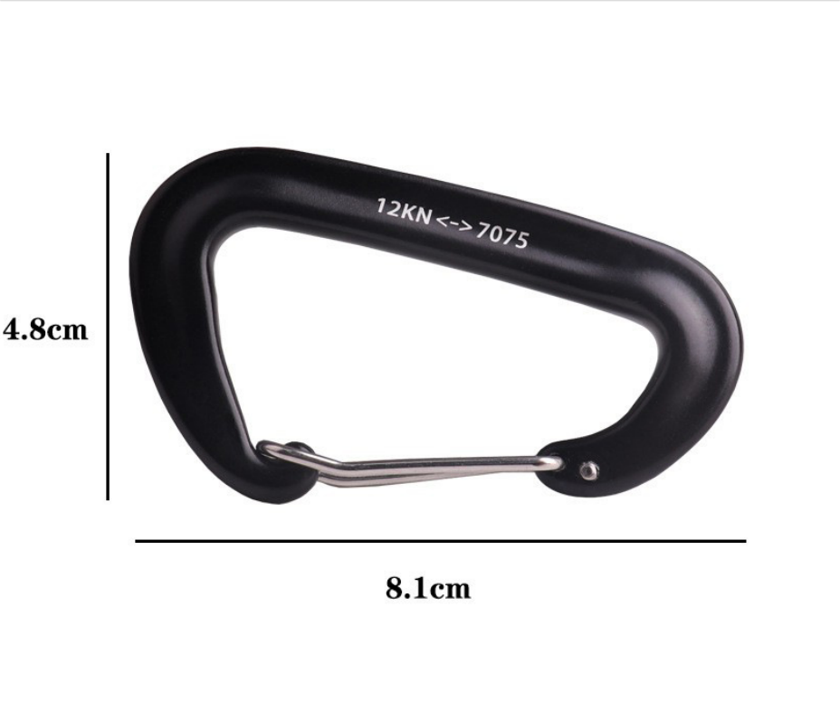 GeneTac Outdoor D-shaped Carabiner Hook 5pcs