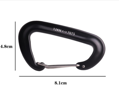 GeneTac Outdoor D-shaped Carabiner Hook 5pcs