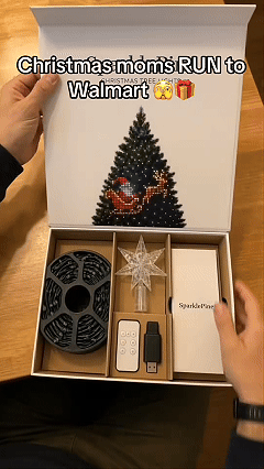 Dynamic animated RGB smart Christmas tree light show