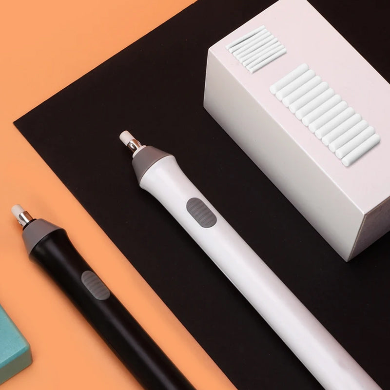 One button control on electric eraser pen for simple operation