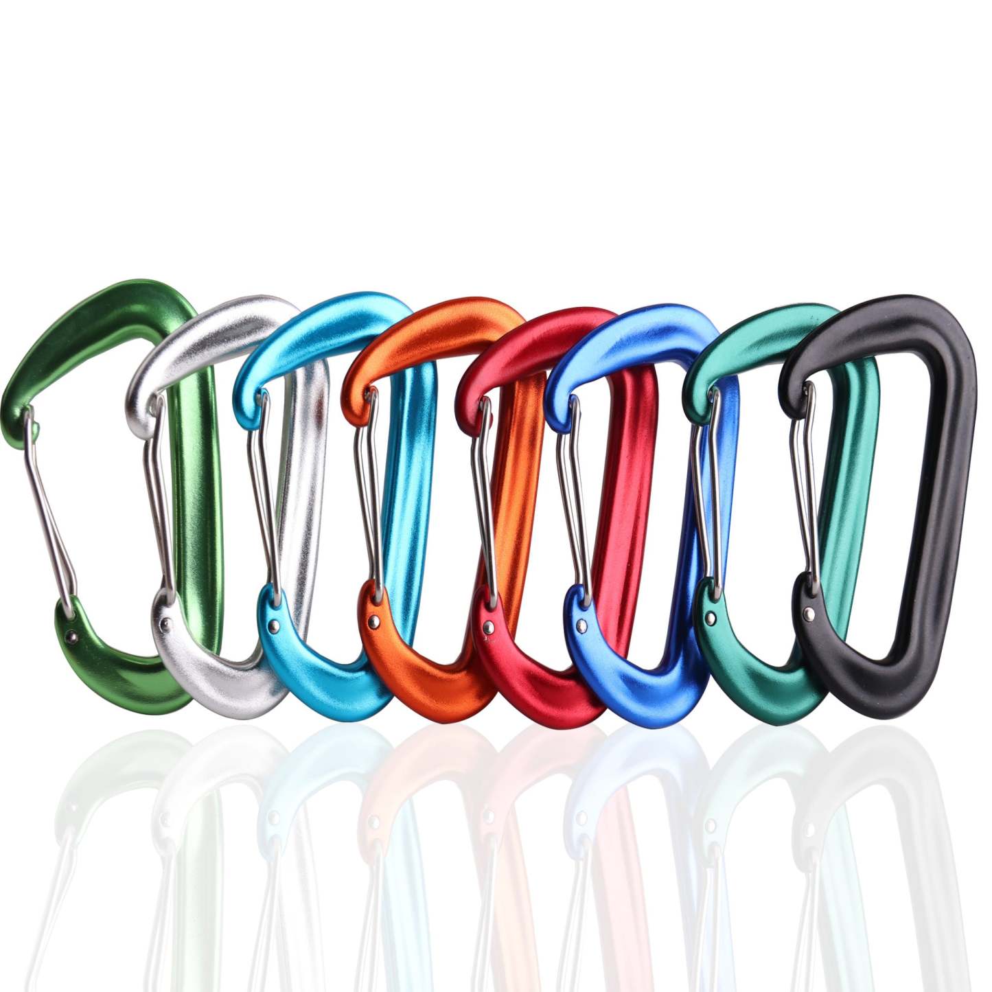 GeneTac Outdoor D-shaped Carabiner Hook 5pcs