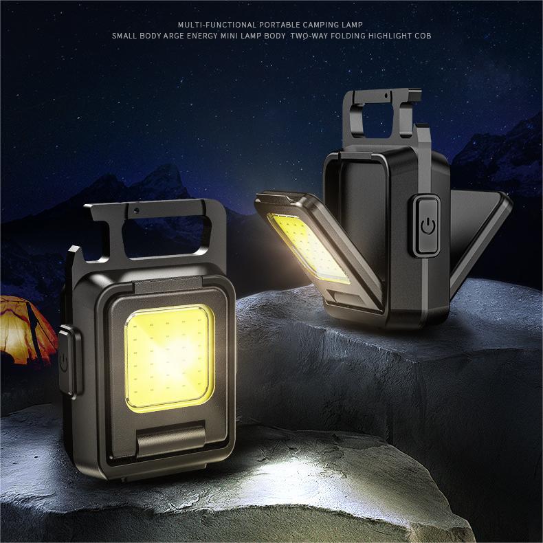 KinWild Keychain Mini LED Flashlight Double COB