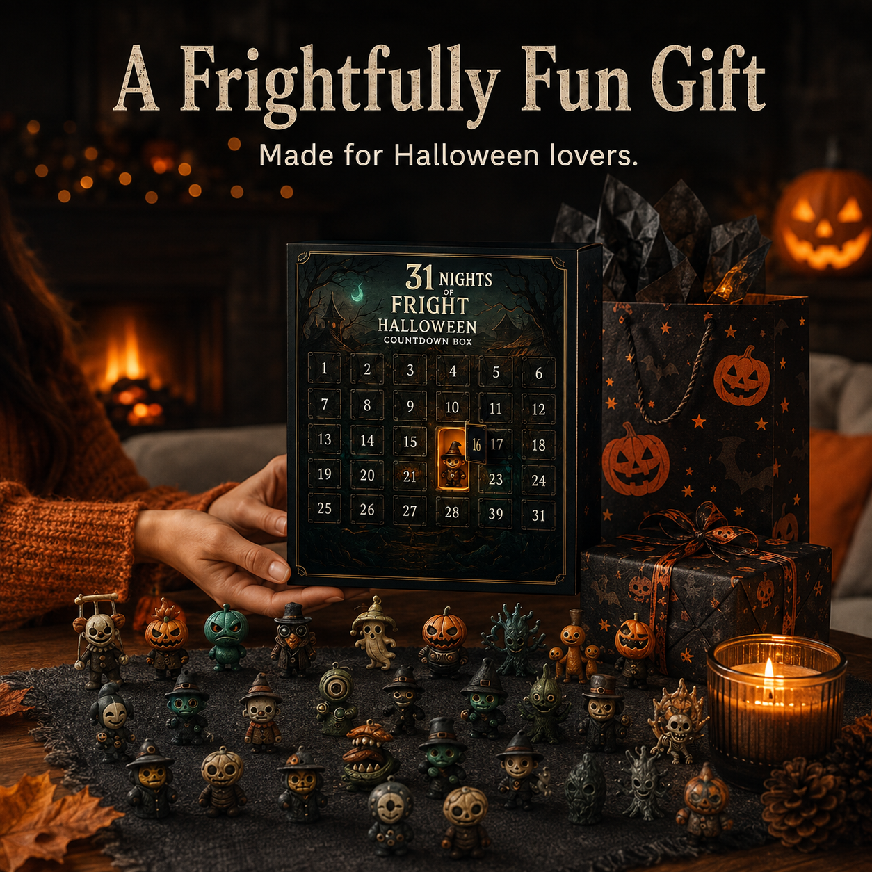 Miniature horror and halloween character figurine assortment