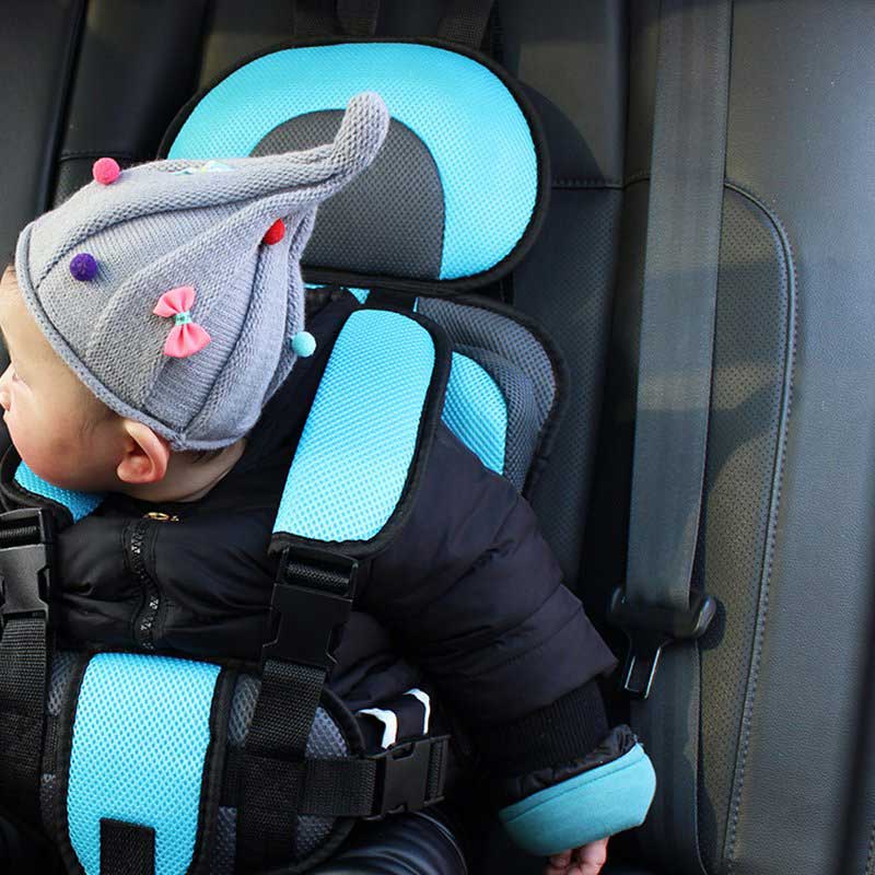 Soft padded portable child chair harness seat for supervised meals