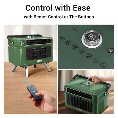 YETO Portable Air Conditioner 1800BTU Compact Air Cooler