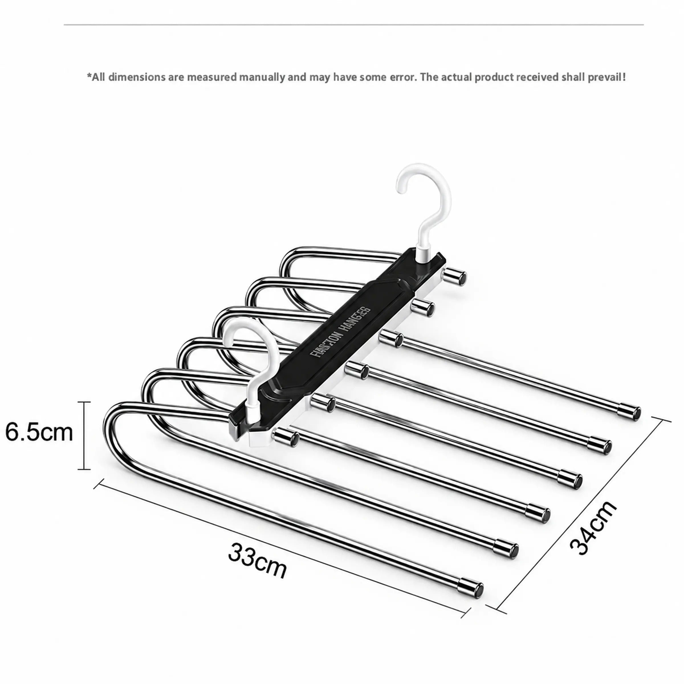 6 tier pants hanger dimensions