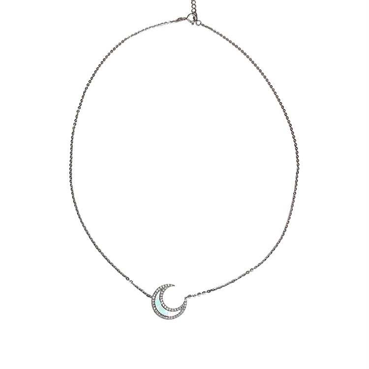 Moon Diamond Necklace