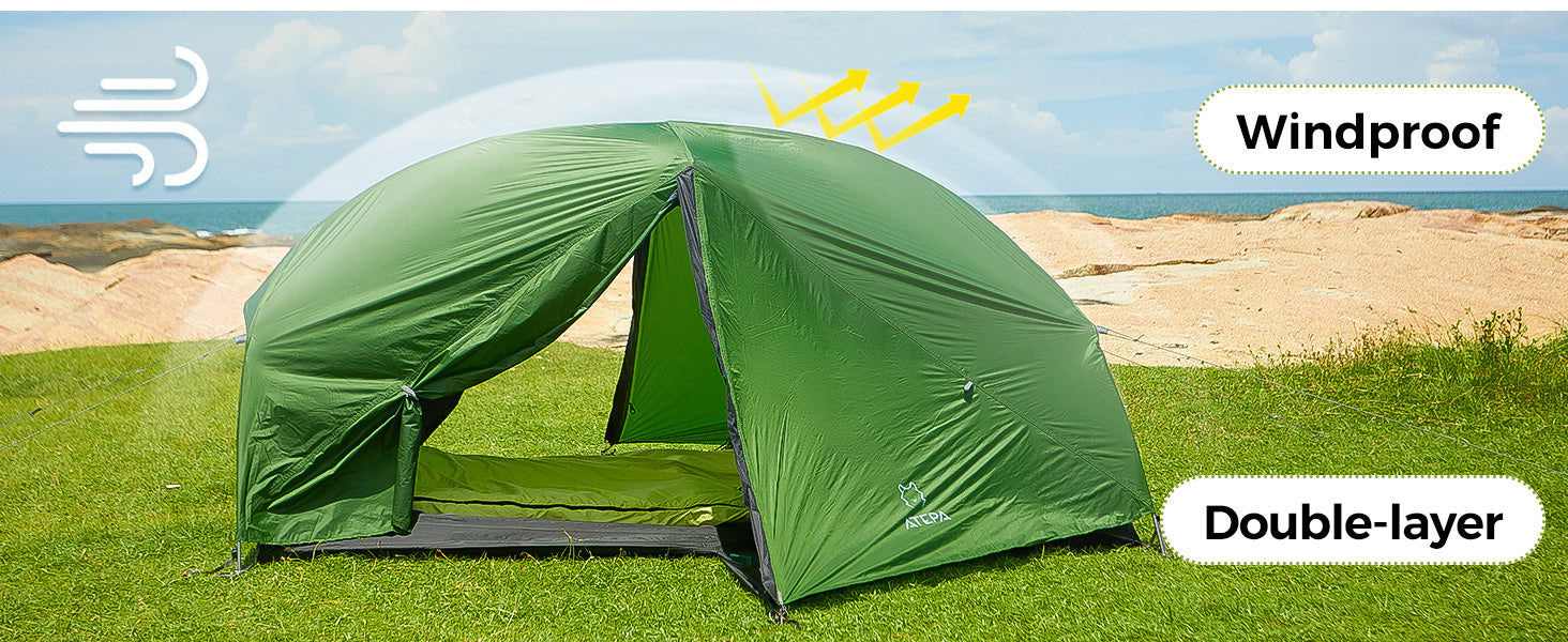 ATEPA 1-Person Ultralight Backpacking Tent