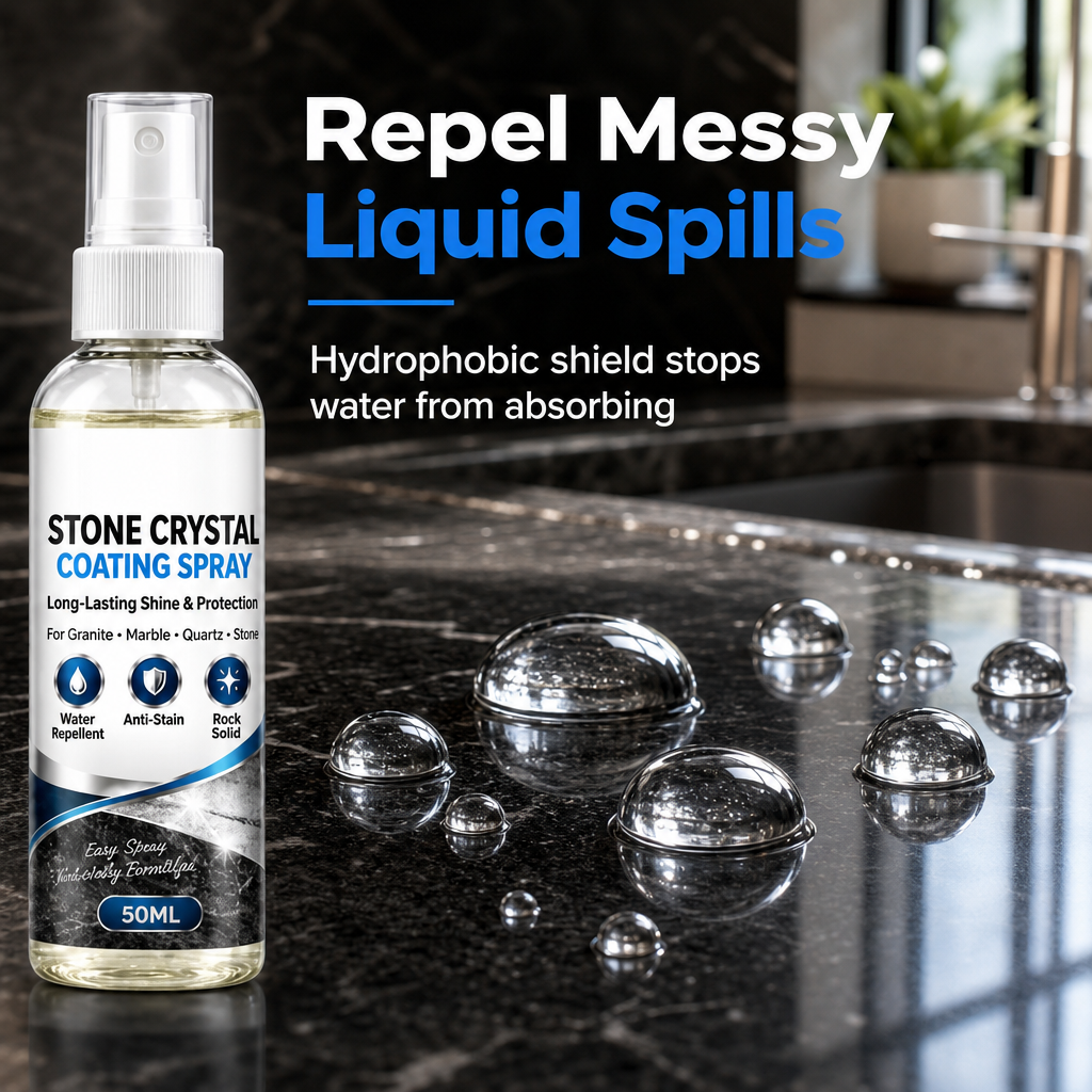 Water repellent stone coating